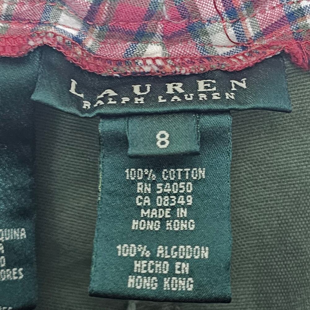 Ralph Lauren Utility Pant Tie String Cotton Olive green size M (see measurements - Picture 6 of 8